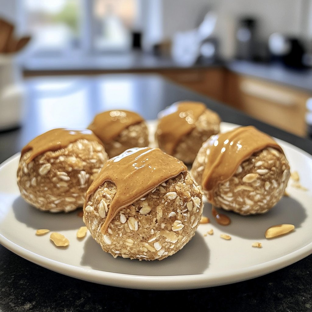 Protein Bällchen mit Mandelmus