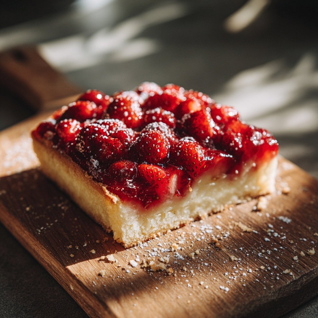 Erdbeerkuchen Mit Vanille Pudding