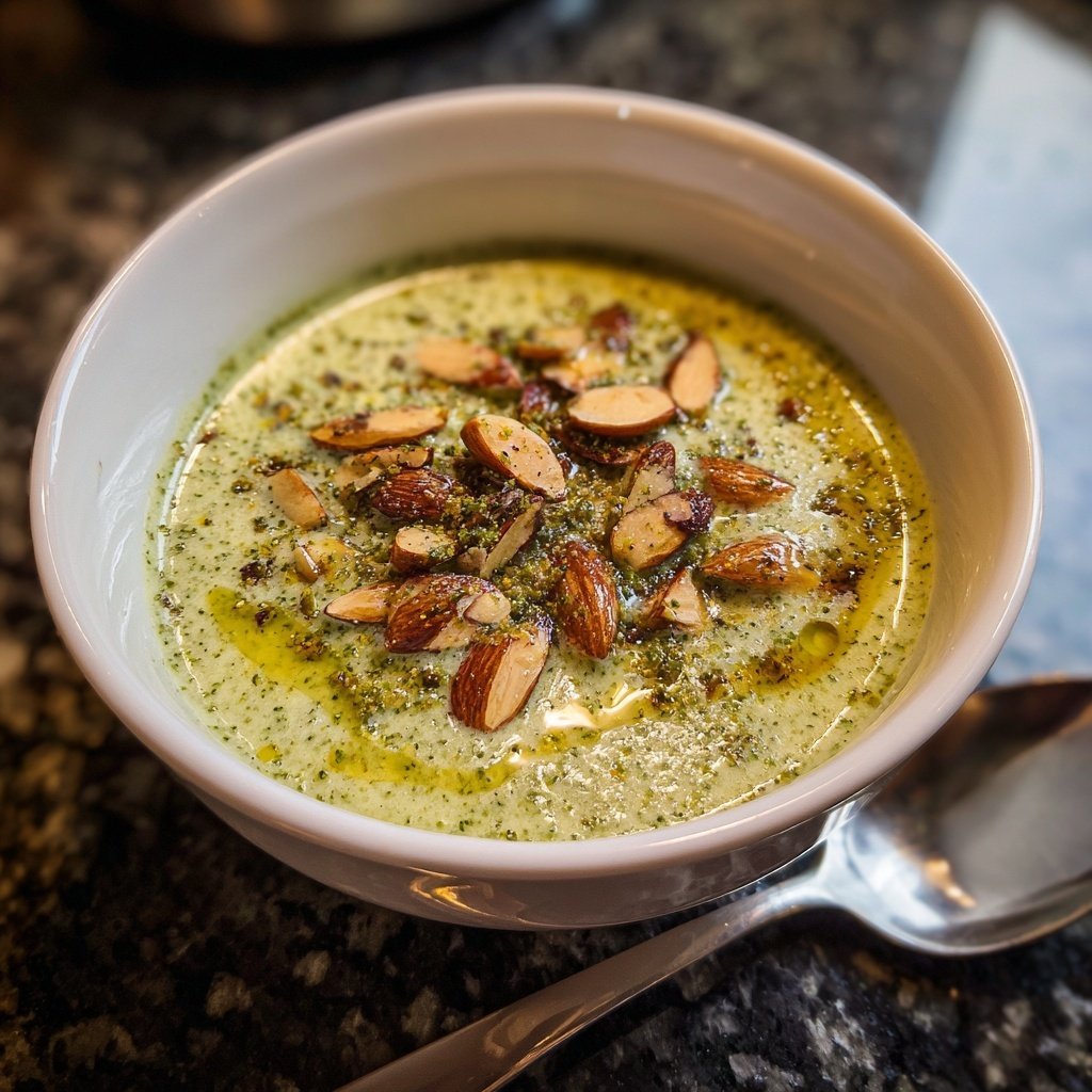 Brokkoli Suppe Mit Mandeln