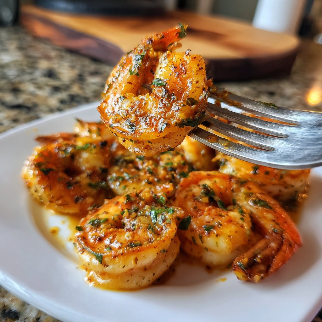 Garnelen in Vanille-Chili-Butter