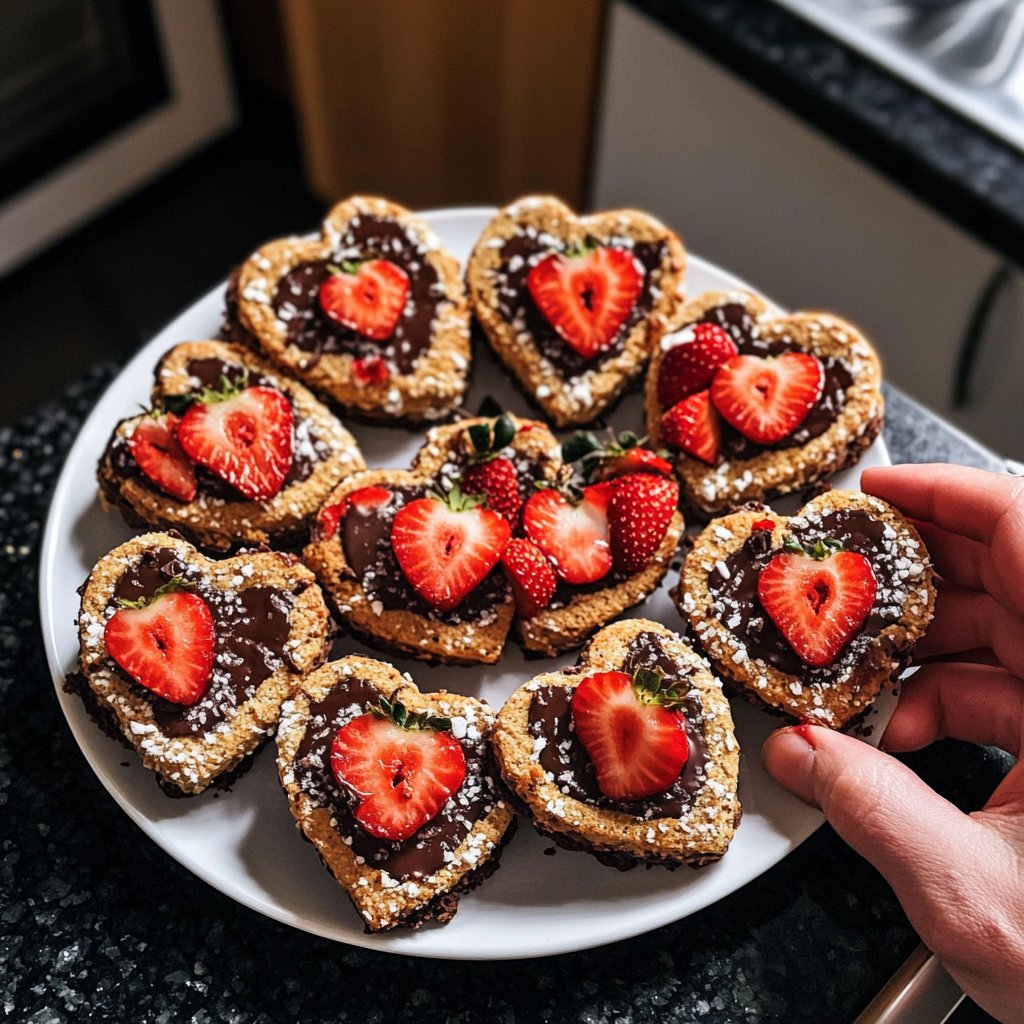 Valentinstag Snacks zum Teilen