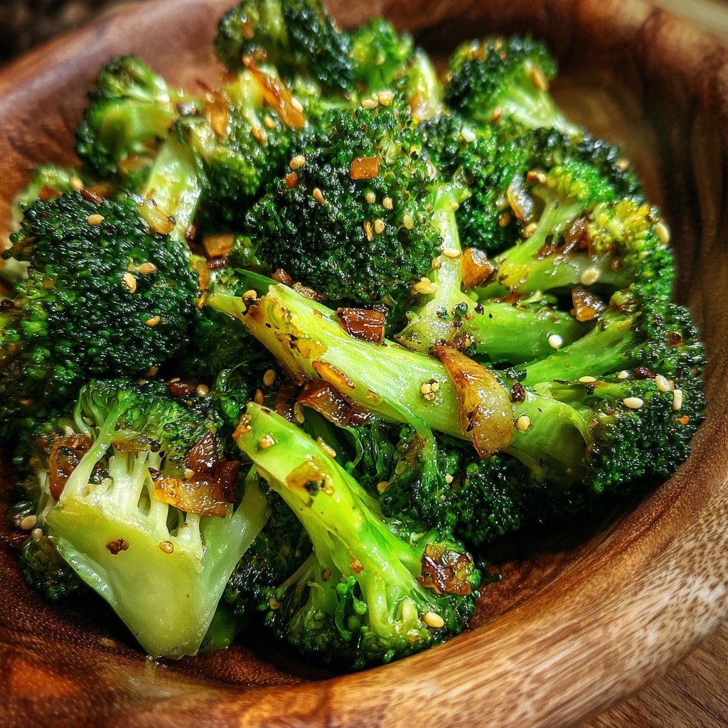 Brokkoli Pfanne Mit Sesam Öl