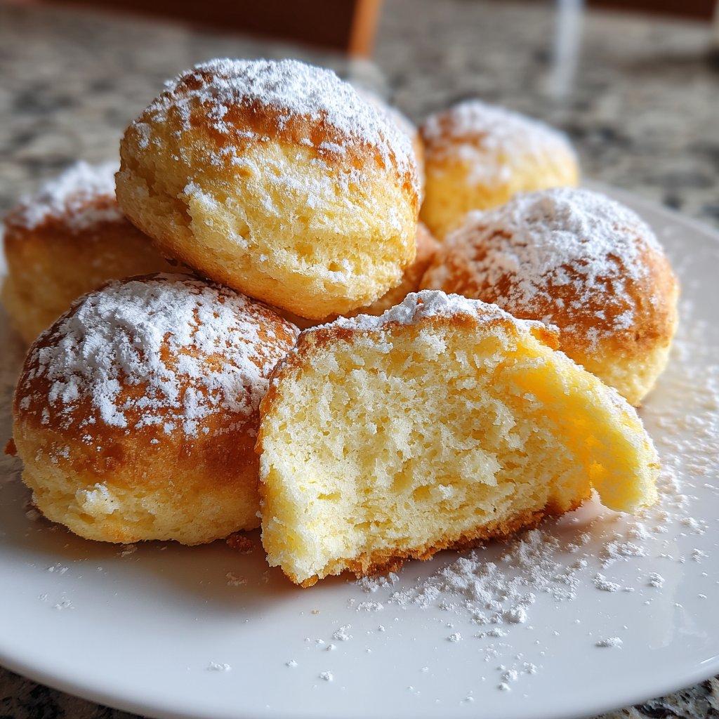 Quarkbällchen mit Joghurtteig