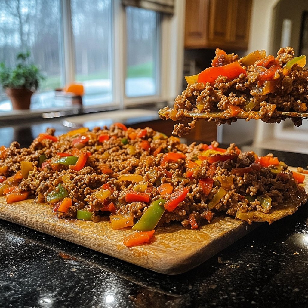 Hackfleisch Pfanne Balkan Style